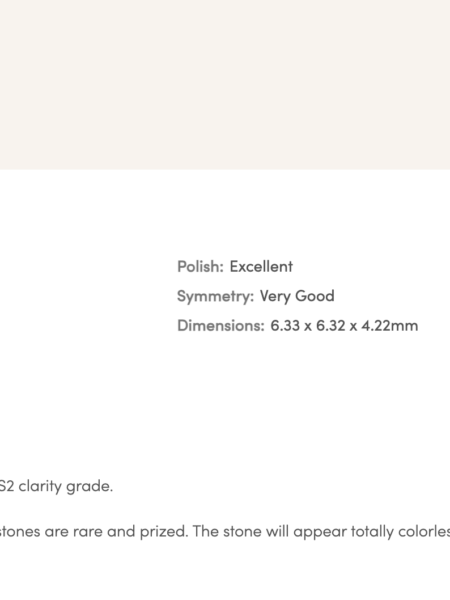 IGI 1.26 Carat E VS2 Cushion Lab Grown Ring - Image 2